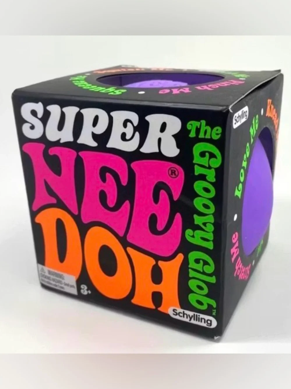 Super NeeDoh Groove Glob Stress Ball by Schylling - Purple